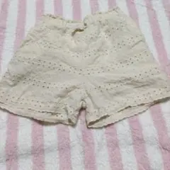 petit main 刺繍入りハーフパンツ 120cm