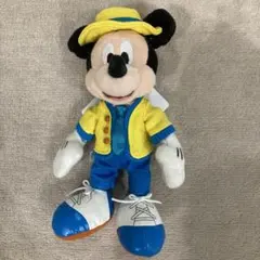 ミッキーマウス　ぬいぐるみクリップ付き
