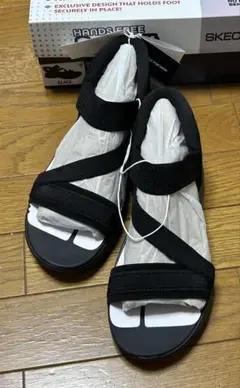 SKECHERS Hands Free サンダルUS8 Blackのサムネイル
