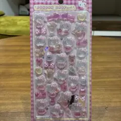 【国内正規品】ハローキティ ボンボンドロップシール 第2弾 キティ　ピンク
