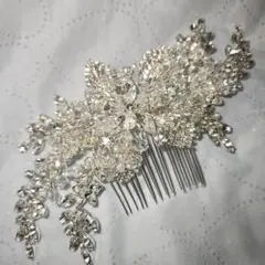 クリスタル花柄ヘッドドレス