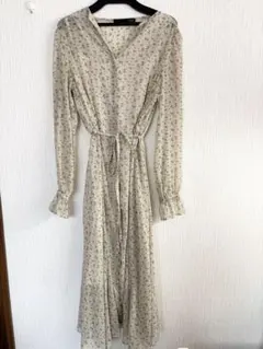 Heather花柄シフォンワンピース