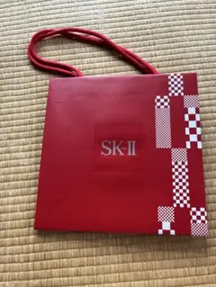 SK-II 赤いチェック柄ショップ袋のサムネイル