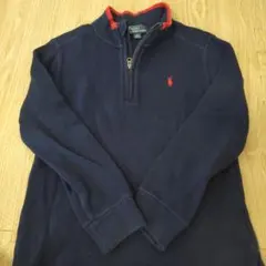 ラルフローレン ネイビー ジップアップ セーター 130