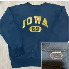 80s 90s LANDS END Champion リバースウィーブ IOWA