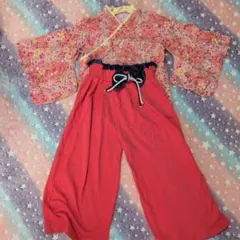 セパレート袴　 ピンク 女の子 桜 120cm