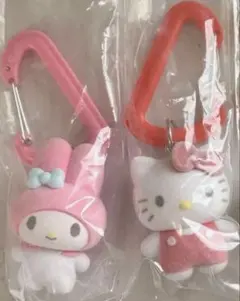 カラフルカラビナマスコットチャーム　キティ　マイメロ