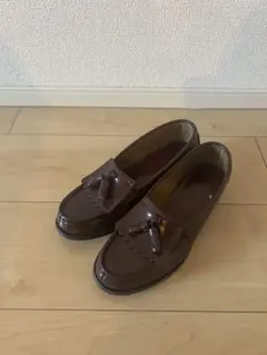 HARUTA ブラウン タッセル付きローファー