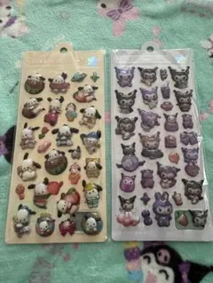 サンリオ ポチャッコ ボンボンドロップシール 硬いシール2セット