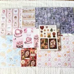 国内作家 milky's デザインペーパー 8点セット A4/A5他