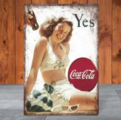 コカ・コーラ Coca-Cola ブリキ看板 アメリカン雑貨 USA