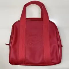 ★美品⭐︎ LACOSTE ボストンバッグ デカロゴ ワニ レッド