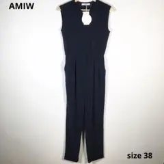 ☆未使用品☆AMIW アミウ ノースリーブ サロペット オールインワン 38