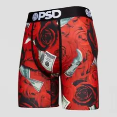 PSD ボクサーパンツ 赤いバラとドル