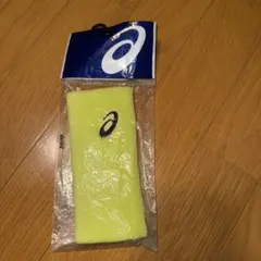 (230)アシックスASICS リストバンド イエロー サイズOS