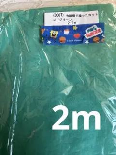 Check&stripe 力織機で織ったコットン グリーン