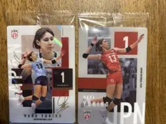 和田由紀子 バレーボール日本代表 カード 2枚セット