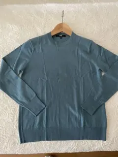 UNIQLO 青 長袖 ニットセーター L