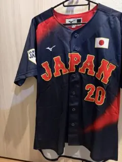 美品 侍ジャパン 柳田悠岐レプリカユニフォーム L アシックス ビジター