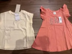 GAP フリル袖Tシャツと黄色トップスセット 90(S)