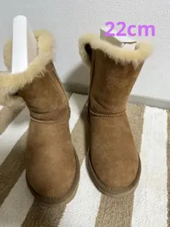 UGG ベイリーボタンムートンブーツ US5 22cm チェスナット
