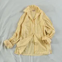 OLD ENGLAND ストライプシャツ 長袖 コットン 春夏 キレイめ 爽やかのサムネイル