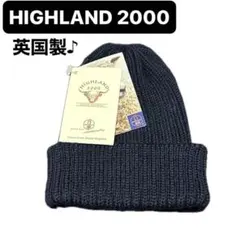 新品 HIGHLAND 2000 イギリス製 男女兼用 ウール ニット帽　y2k