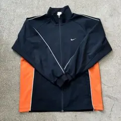 00s Nike トラックジャケット ジップアップジャケット ネイビー/オレンジ