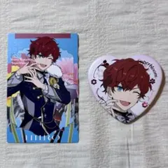 【あんスタ】ALKALOID 天城一彩　スタフォニ　カード　ハート缶バッジ