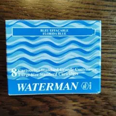 WATERMAN 万年筆用インクカートリッジ Florida Blue 8本のサムネイル