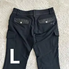 PUMA ゴルフ Lサイズ パンツ レディース ブラック 裏起毛