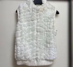 【140cm】白　ファーベスト