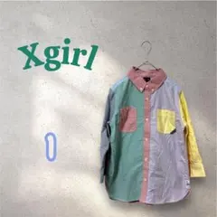 Xgirl エックスガール　マルチカラーボタンダウンシャツ　1のサムネイル