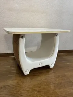 ウェーブカット ミッドセンチュリーデザイン ウッドテーブル 猫脚 ポストモダン ウェーブカット ミッドセンチュリーデザイン ウッドテーブル 猫脚