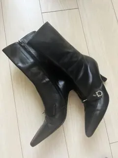 Salvatore Ferragamo 23.5cm ガンニーニ ミドルブーツ