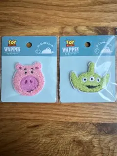 【24時間以内発送/匿名配送】ディズニー トイストーリー ワッペン シール 2点