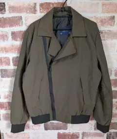 ザラ ZARA MAN ブルゾン ジャンパー ライダース カーキ Mサイズ