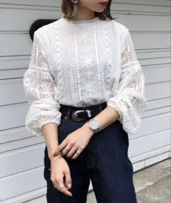 PAGEBOY ページボーイ ケミカルレースブラウスのサムネイル