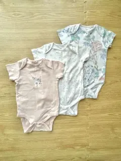 next baby 9-12ヶ月 ロンパース 3枚セット