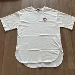 ディズニーコーデ・白T・Tシャツ・ミニーちゃん・ワッペン・夏・ミニーマウス