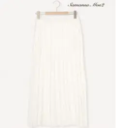 ち*む様 SamansaMos2新品タグ付き ランダムタックギャザースカート オ