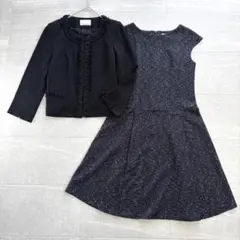 美品✨エムプルミエ アンタイトル ツイード ワンピース セットアップ セレモニー