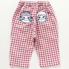 【完売品】PEKO&POKO チェックパンツ PEKOちゃん アプレレクール