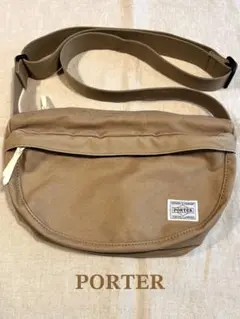 PORTER ショルダーバッグ　キャンバス　ベージュ