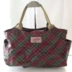 Cath Kidston　pvc加工 トートバッグ チェック柄 雨の日にも◯