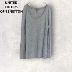 ユナイテッドカラーズオブベネトン　長袖Tシャツ ロンT グレー　M ウール混のサムネイル