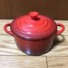 LE CREUSET ＊両手鍋 16cm ＊レッド - メルカリ