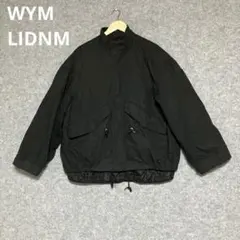 WYM LIDNM カジュアル黒ジャケット フロントジッパー