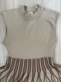 お値下げ！frayid フレイアイディー　プリーツニットワンピース　ベージュ