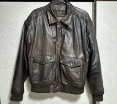 本革　古着　ma-1 vintage lether レザージャケット　アウター